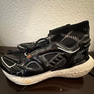 Stella McCartney adidas black ultra boost sneaker, Sock Ankle Look